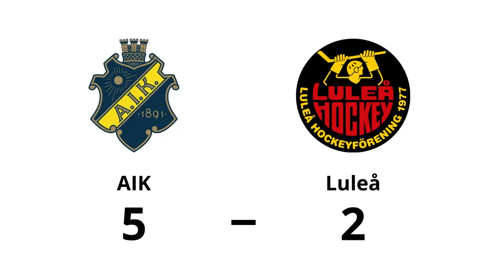AIK vann mot Luleå HF