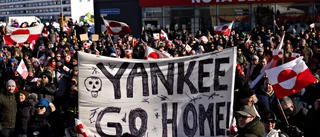 Stora demonstrationer mot Trump på Grönland