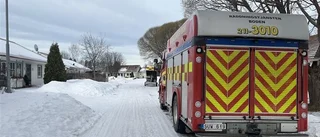 Vattenläckage i villa i Sävast – räddningstjänsten på plats