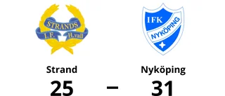 Nyköping besegrade Strand i division 2 semi off mitt herr