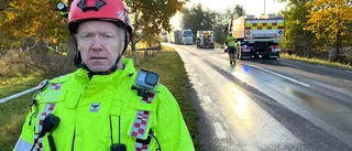 Räddningsledaren blev påkörd vid olycksplats: "Extremt olämpligt"
