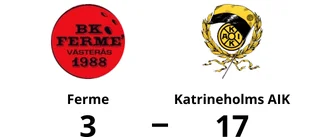 Katrineholms AIK utklassade Ferme – seger med 17-3