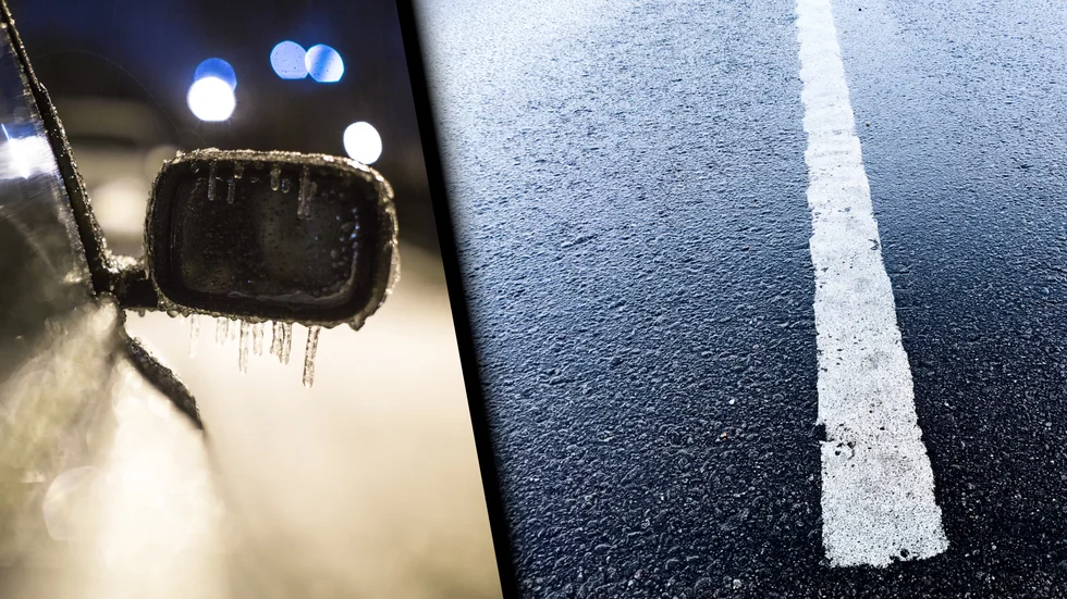 Det råder halt väglag på vägar runt om i norra Sörmland under fredagen.