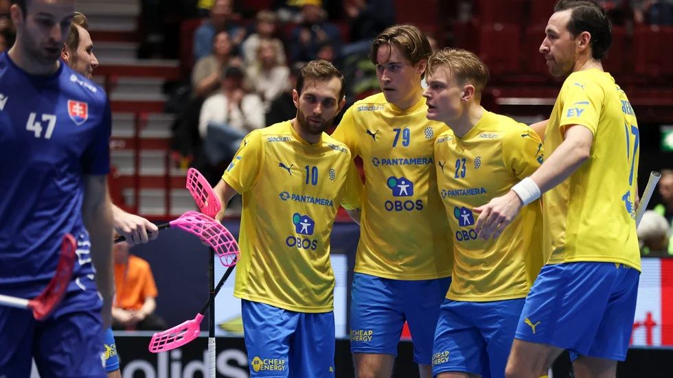 Tobias Gustafsson (skymd), Albin Sjögren, Gabriel Kohonen, Hampus Ahrén och Robin Nilsberth har alla spelat för Storvreta. I VM-premiären mot Slovakien låg den femman bakom de flesta av de svenska målen.