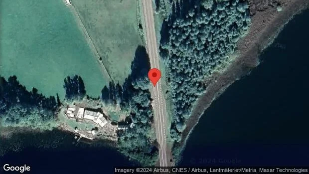 Varnar för hjortar på vägen på väg 23