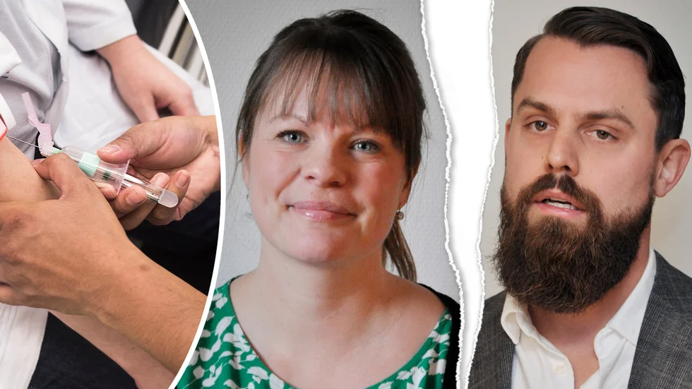 På lokal nivå behöver vi fler människor i arbetande åldrar, inte minst för att klara utmaningarna inom vård- och omsorg, skriver Centerpartiet i Östhammar. På bild: Josefine Nilsson (C) och Måns Lorichs (SD).