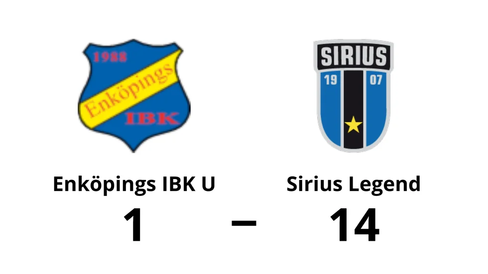 Enköpings IBK U förlorade mot IK Sirius FBC Legends