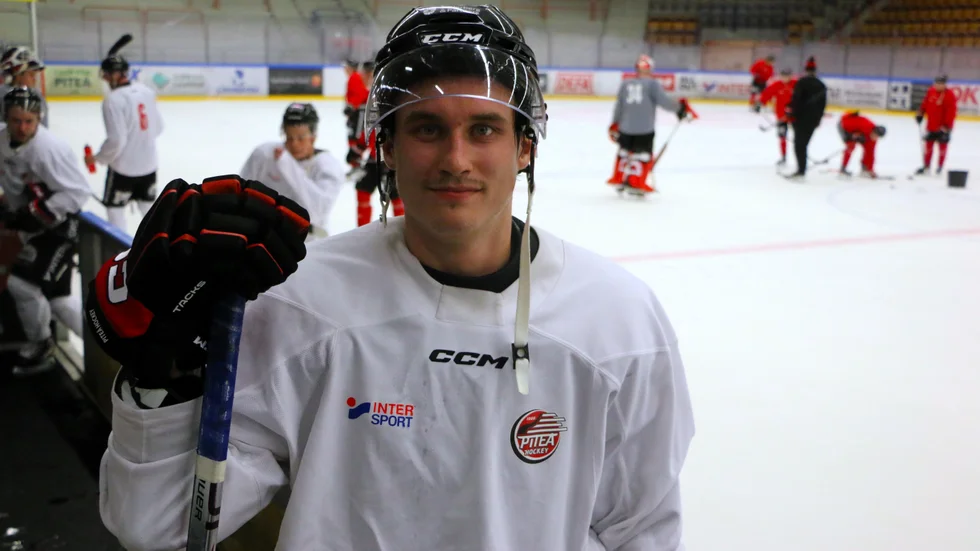 Jonathan Tellström, senaste tillskottet i Piteå Hockeys trupp.
