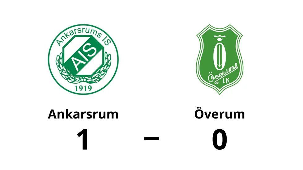 Ankarsrums IS vann mot Överums IK