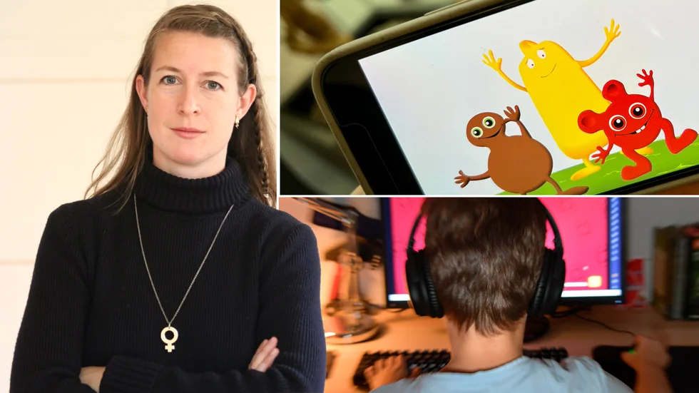 Morlin Schubert är lärare och mamma. Hon tycker att det är fel att fritids låter barnen titta på film – och är glad över att hennes egna barn leker utan skärmar hemma.