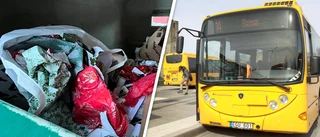 ”Det behövs fler soptunnor på bussarna!”