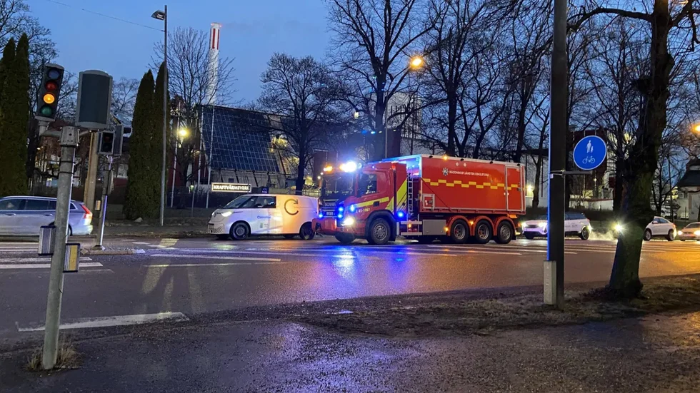 Räddningstjänsten larmades 07.18 på torsdagsmorgonen.