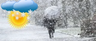 Stora mängder snö över Luleå – sen kommer sol och töväder