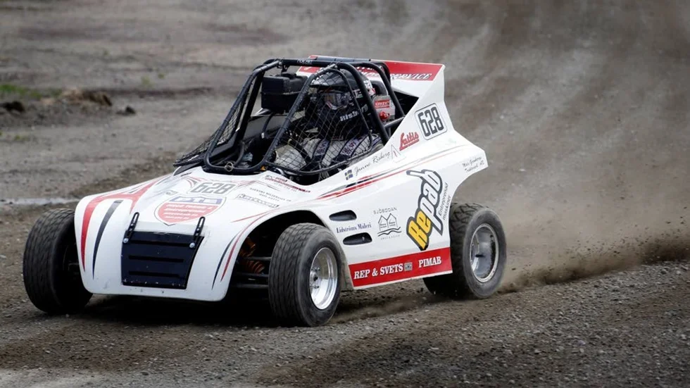 Janne Risberg, Piteå, noterade med sin Crosskart bästa heattiden vid Piteparallellen. ?foto maria johansson