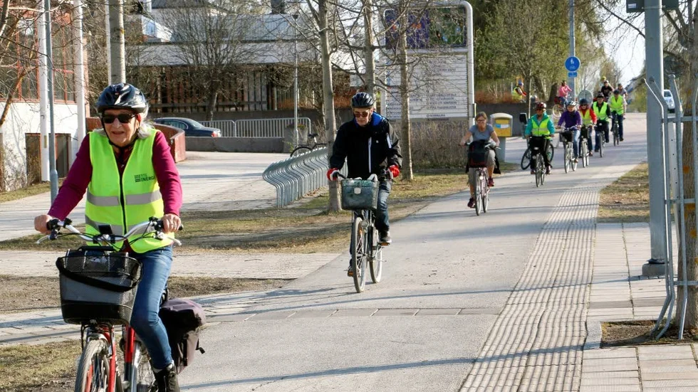 Måndagscyklisterna kommer även i fortsättningen att välja cykelbanan trots de nya reglerna. (Arkivbild)