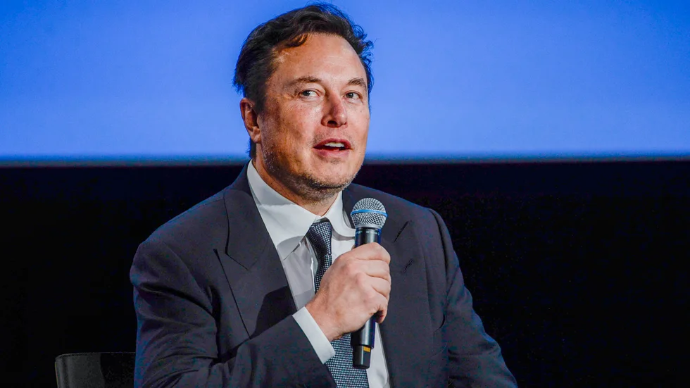 Elon Musk i samband med ett besök i norska Stavanger förra året. Arkivbild.