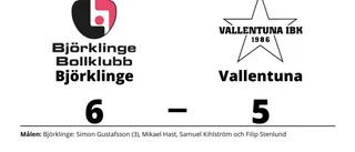 Björklinge tog bonuspoängen hemma mot Vallentuna