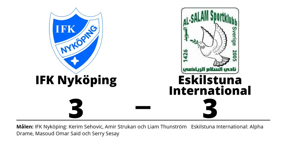 IFK Nyköping spelade lika mot Eskilstuna International SK