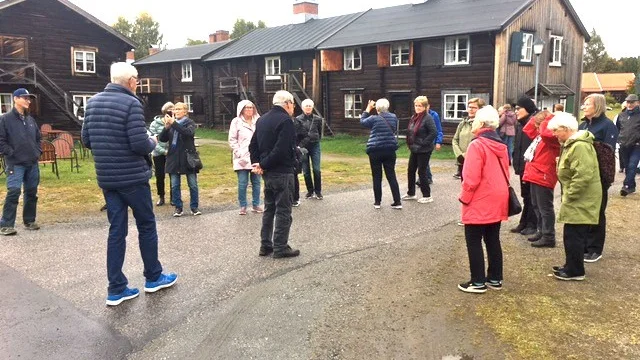 Ulf Lundström guidade runt i Bonnstan.