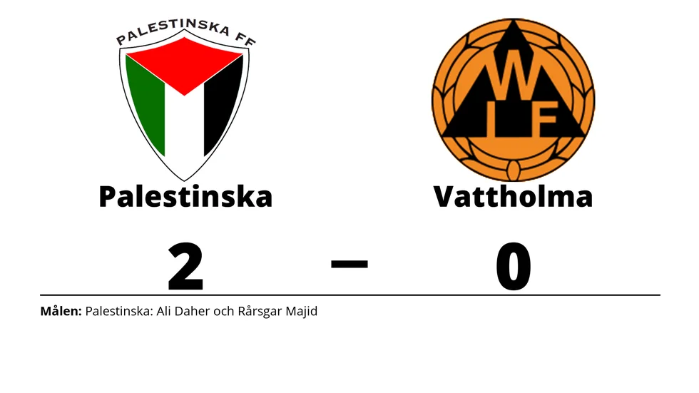 Palestinska FF vann mot Vattholma IF