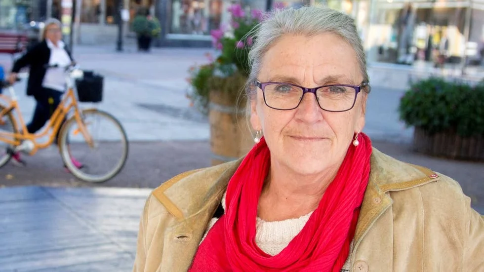 Brith Fäldt (V), ordförande i samhällsbyggnadsnämnden, intar förstaplatsen på Vänsterpartiets valsedel till Piteås kommunfulllmäktige (Arkivbild)