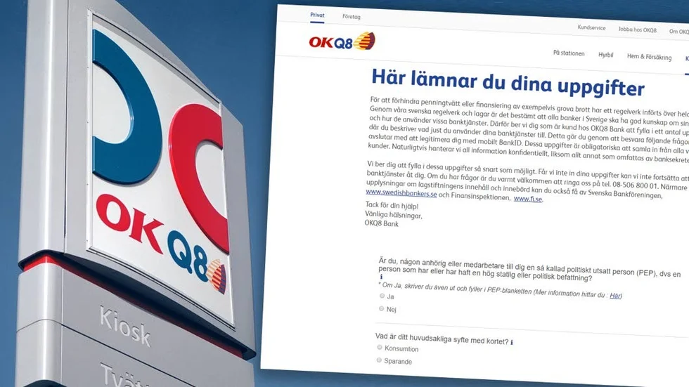 Efter 40 år som kund har OKQ8 valt att spärra mitt kort på grund av min ovilja att svara på för mig privata frågor, förklarar en "före detta medlem" i sin insändare som får svar direkt.