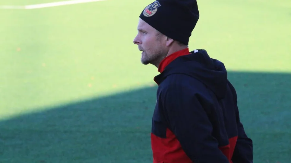 Blåsmarks tränare Peter Viklund är nöjd med lagets utveckling under våren. (Arkivbild)