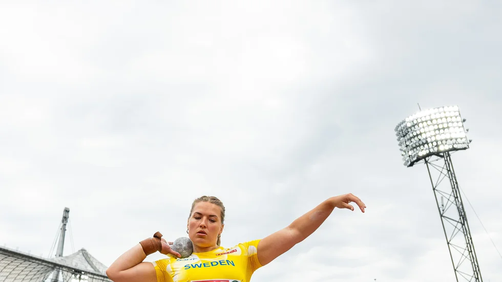 Det blev en andraplats för Sara Lennman i Finnkampen med en bästa stöt på 17,26 meter.