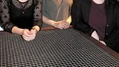 Helena Andersson, Hannah Gruffman och Sara Wilhelmsson, alla avgångselever från programmet Kultur, samhälle och mediegestaltning på Campus.
FOTO. ANITA KJELLBERG
