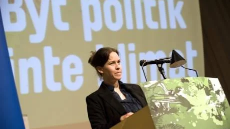 Maria Wetterstrands miljöpartiet är på väg att släppa kravet på att lämna EU.