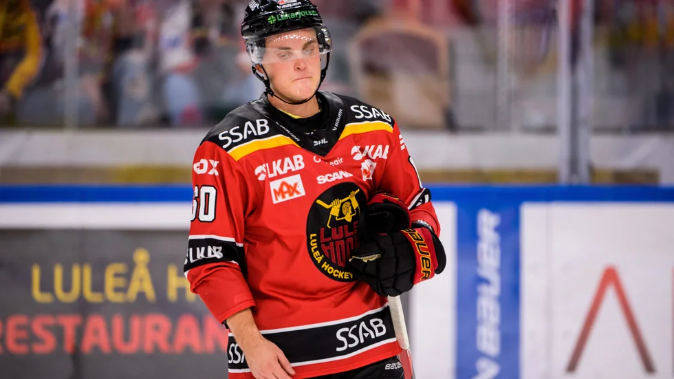 Julius Honka var av förståeliga skäl missnöjd efter förlusten mot Rögle.