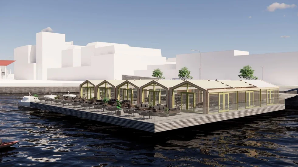 Ozoneairs grundare Johan Lundberg planerar att öppna en flytande restaurang i Norra hamn i Luleå.