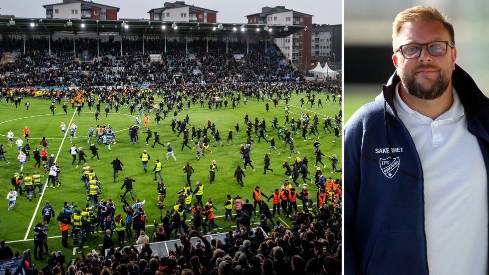Johan Schollin vill slippa uppleva samma scener som när Djurgården vann SM-guld i Norrköping 2019.