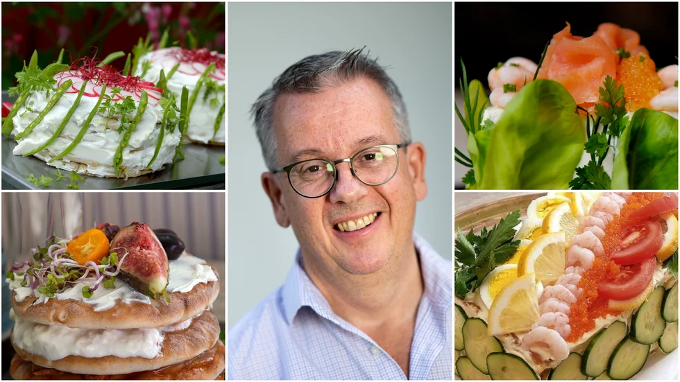 "Smörgåstårta går utmärkt att göra vegetarisk/vegansk och på så sätt anpassas efter de flesta preferenser och dieter", säger Richard Tellström, matexpert på matkultur och måltidshistoria.