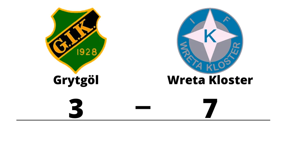 Grytgöls IK förlorade mot IFK Wreta Kloster