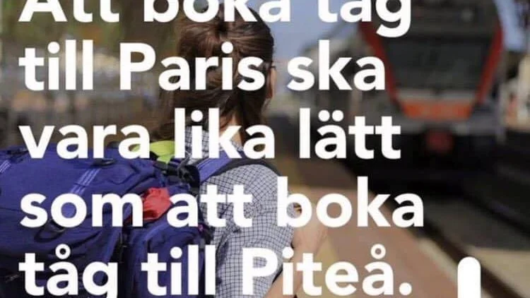 Liberalerna hade missat att det inte går att åka persontåg till Piteå.