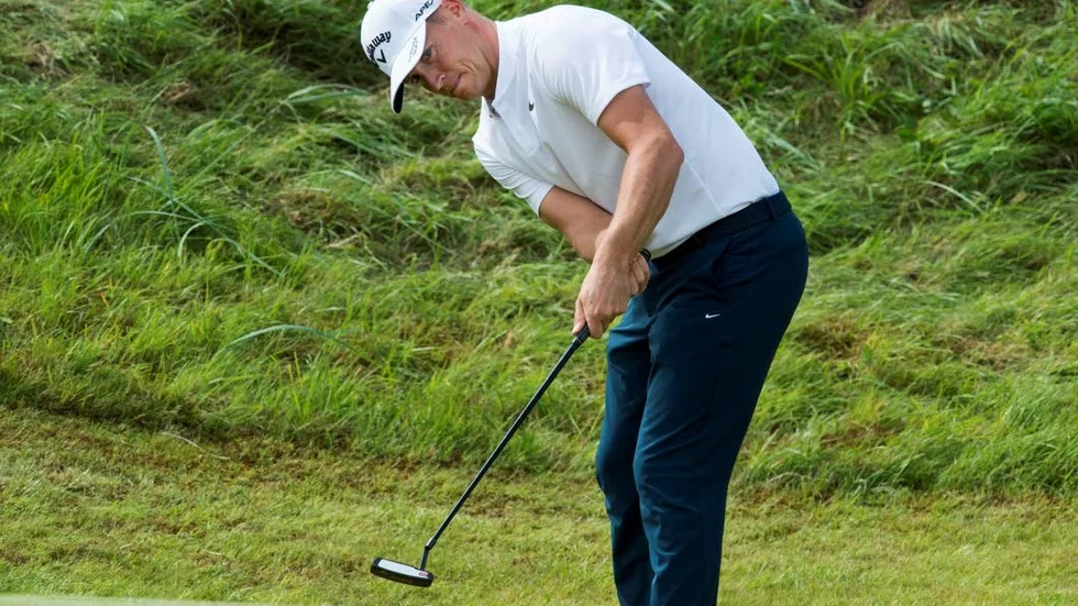 SOUTHPORT 2017-07-22
Alex Noren på första hålet under dag tre av British Open golf på Royal Birkdale i Storbritannien.
Foto: Christer Höglund / TT / Kod 1019