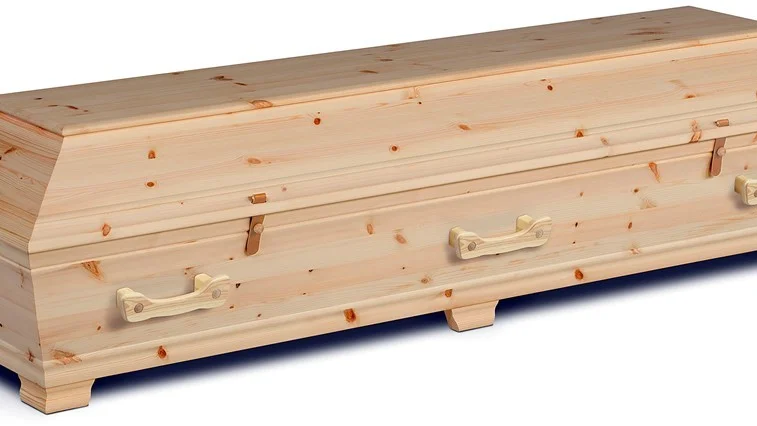 Vad gäller begravningskistor, finns det just nu olika trämaterial eller spånskiva att tillgå, men snart finns det ett ännu mer miljövänligare alternativ gjort av biokomposit. Foto: Privat