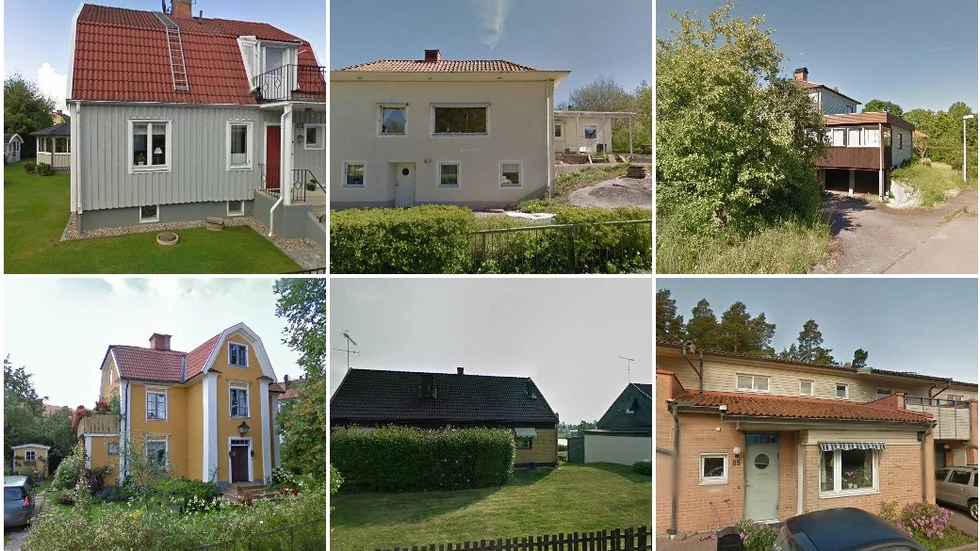 Kolonigatan 12, Rosengatan 3, Holmsvägen 19, Ekkällegatan 4, Stenstorpsvägen 25 och Trumslagaregatan 65