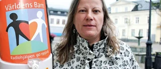 Hon hoppas på givmilda Vadstenabor