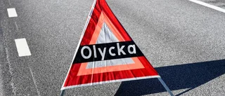 En till sjukhus efter olycka