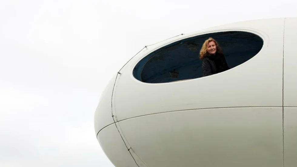 Visning. Redan på visningen av Futurohuset var catarina Dittschlag överförtjust och nu är huset hennes.