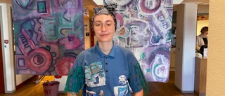 Isak säljer konst för Ukraina • "Inspireras av fria människor."