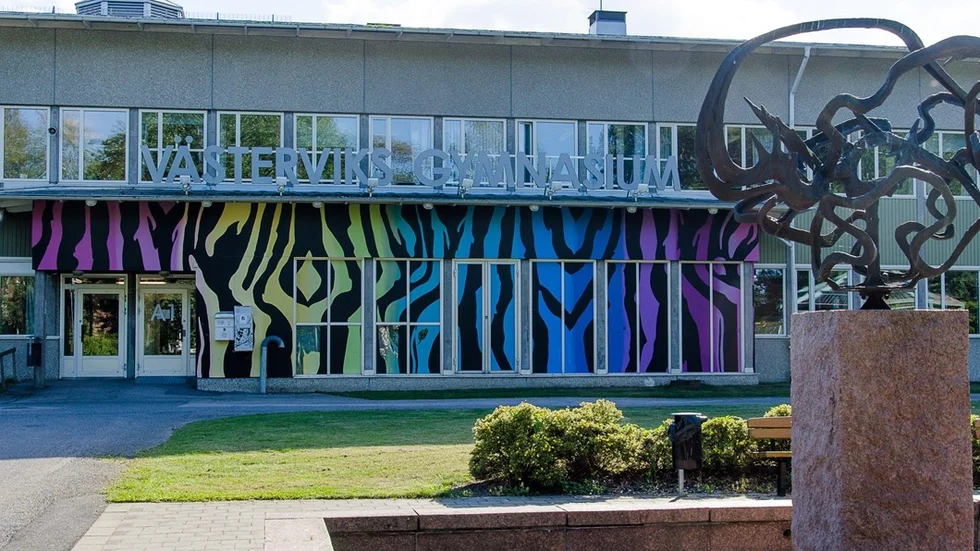 På Västerviks gymnasium är man väl förberedda. Foto:Roger M Carlsson
