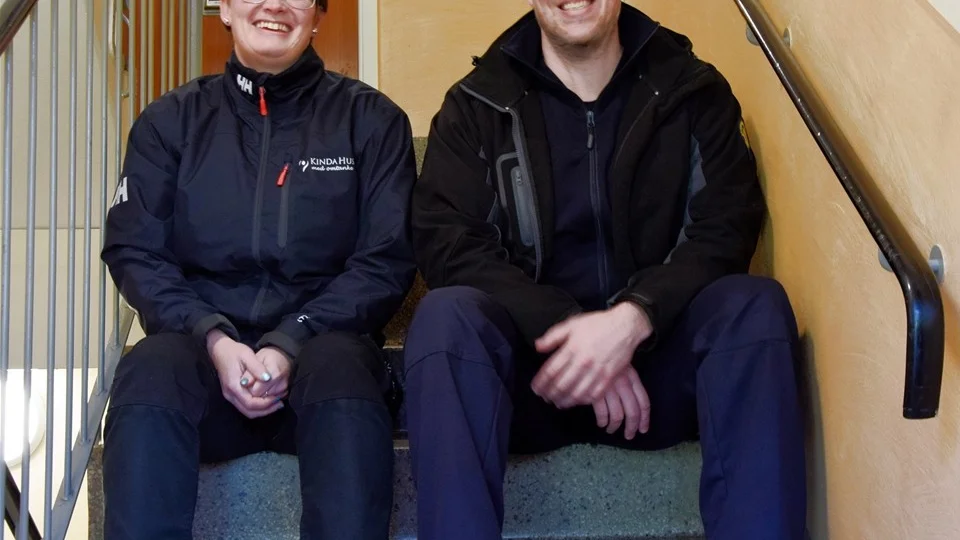 Stiftelsen Kindahus bovärd Anna Lisa Ring och Ulf Jonsson, operativ chef Räddningstjänsten Kinda är positiva inför projektet. Foto: Morgan Karlsson