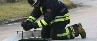 Larm om gräsbrand vid grillplats