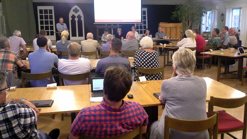 Debatt. Frågan om idrottshall i Rimforsa lockade till många inlägg från talarstolen.