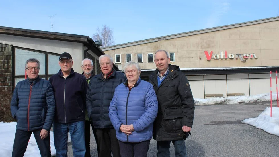 Arrangörer. Från vänster: Veikko Vennström, Roland Karlsson, Owe Swanström, Bertil Edström, Laila Bohman och Håkan Johansson.