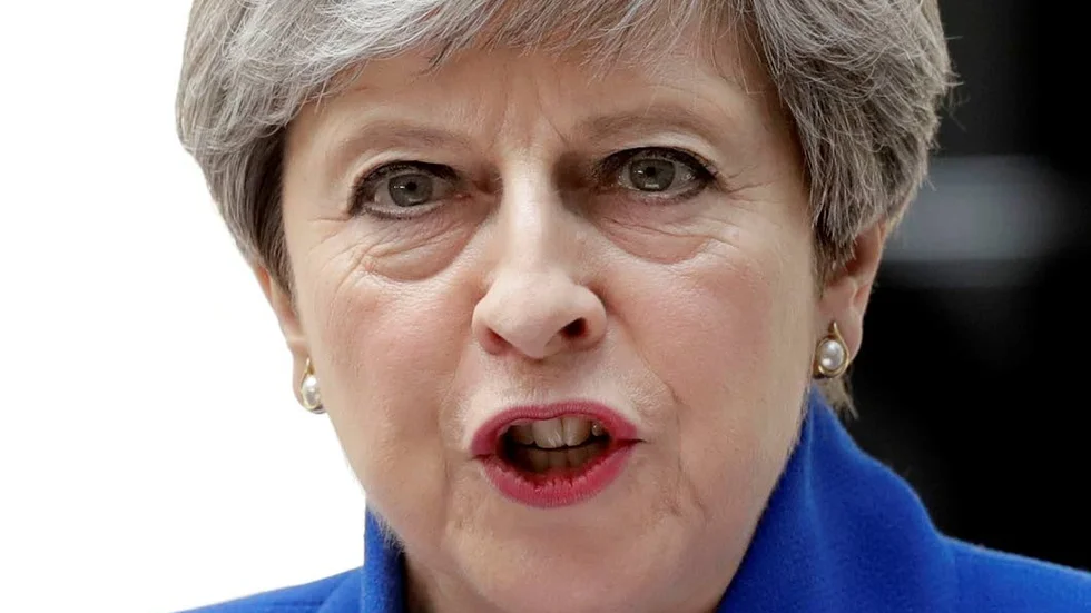 Theresa May. Hennes tid är utmätt.