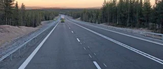 Nytt körfält klart på E10 inför vintern: "Känns bra"